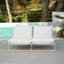 Dalvey 163.5cm Wide Rectangle Steel Loveseat with Cushions-1774050972