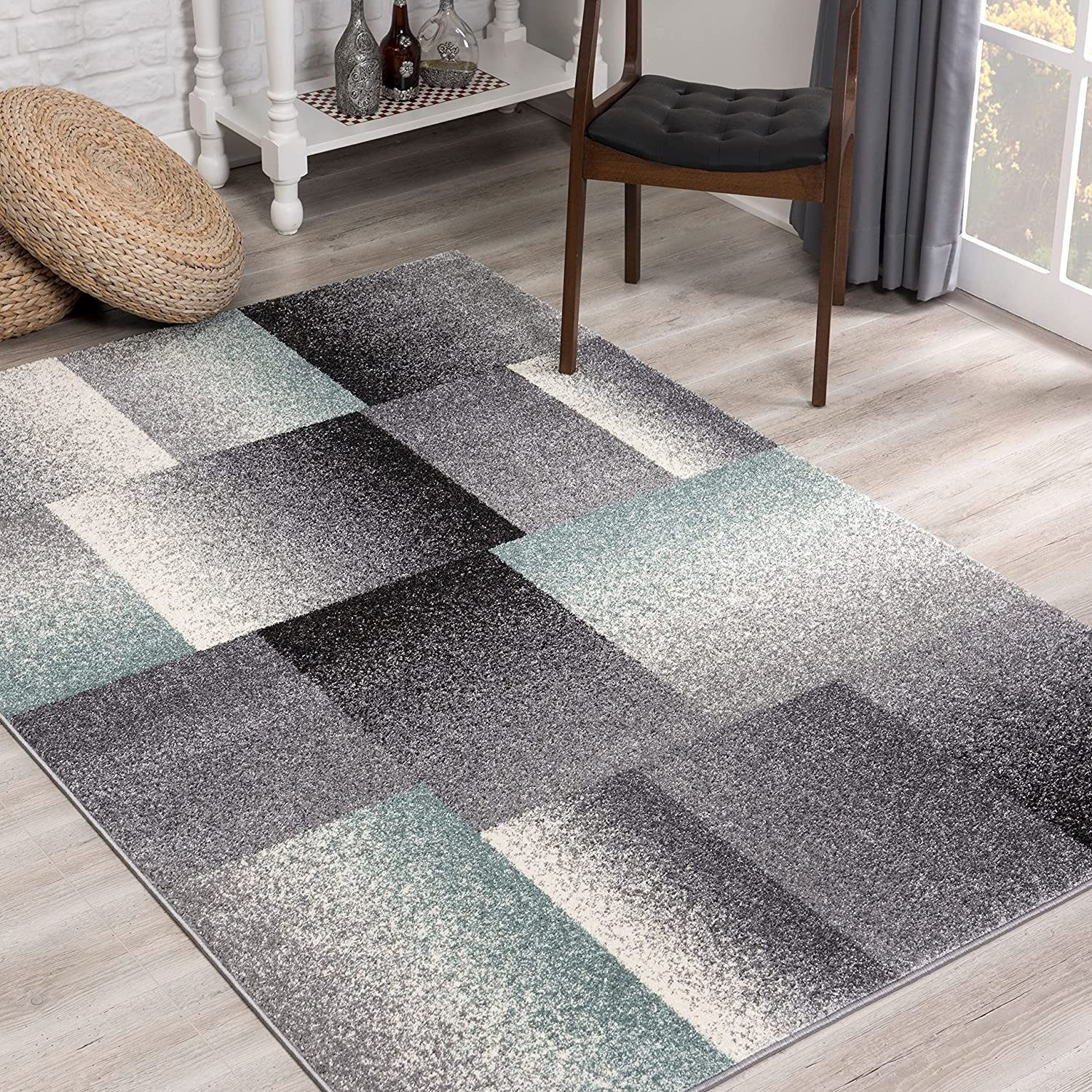 Latitude Run® Gray/Green Area Rug Wayfair