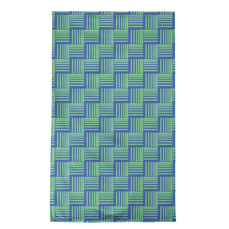 Jaya Tea Towel Kitchen Towel, Blue Lotus/Green, Poly Twill