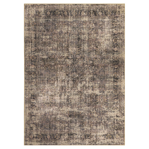 Williston Forge Machine Washable Rug Oriental Vintage Non-Slip Low Pile ...
