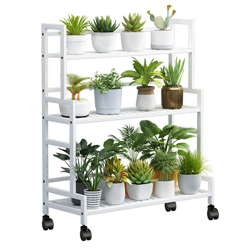 3 Tier Plant Stand, White