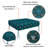 Outdoor Square Printed Cushion Cover, Decorative Cushion Sofa Cover With Piping-1490568404
