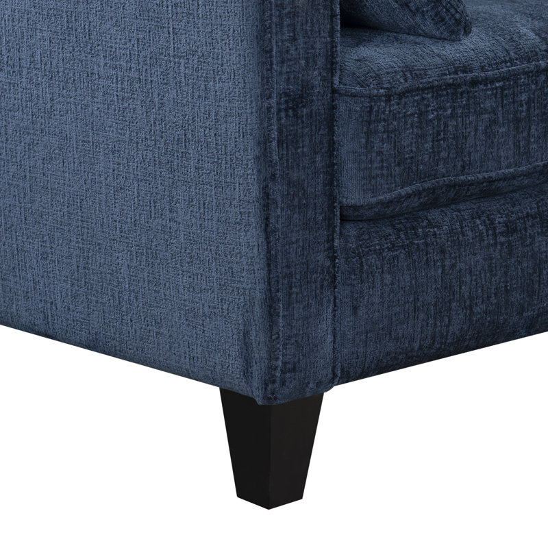 Taylyn Chenille 3 Seat Sofa, Navy