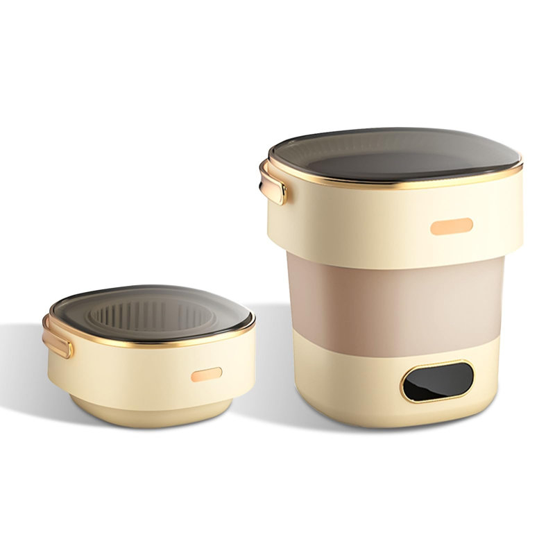 2.5 kg / 13 L Foldable Mini Washing Machine – 2-in-1 with Spinner, Removable Drying Basket, 3 Deep-Cleaning Modes, Portable for Dorm, Motorhome, Camping