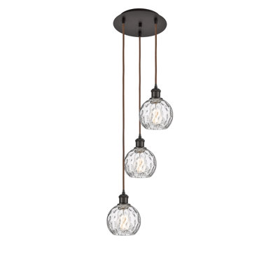 Luminaire suspendu en grappe à 3 lumières Cindi