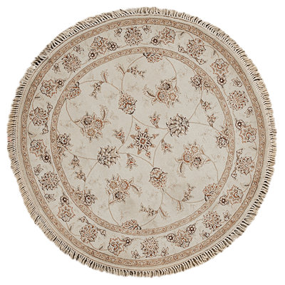 Handmade Silk and Wool Area Rug