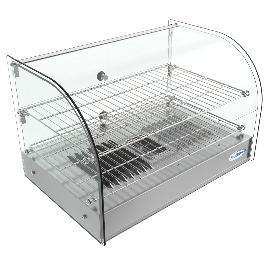 22 in. Curved Glass Countertop Display Warmer, 1.5. cu. ft., HDC-1.5C. KoolMore