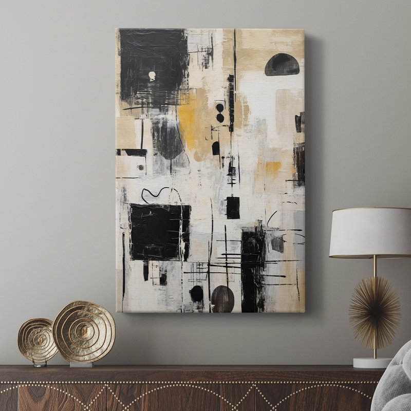 Série ABSTRACT CCDCLXXIX - Cavas de galerie sur mesure, H 18 po x l 12 po