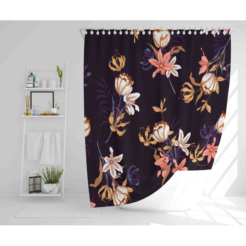 Schulze Polyester Shower Curtain, 168cm H x 168cm W