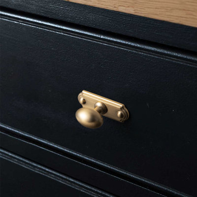 1.4" Length Oval Knob With Backplate  Multipack