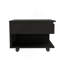 Table basse à plateau relevable H 15,3 po Babel, roulettes, une tablette, noir, salon
