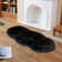 Soft Fluffy Black Faux Sheepskin Area Rug