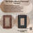 Resin Western Single Rocker Switch Cover Tooled Leather Design