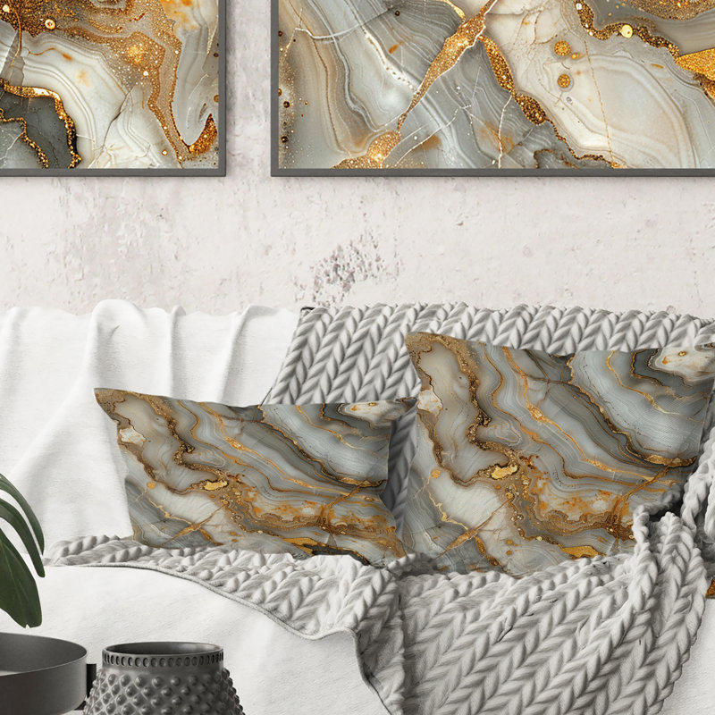 Coussin Marble, H 18 po x l 18 po