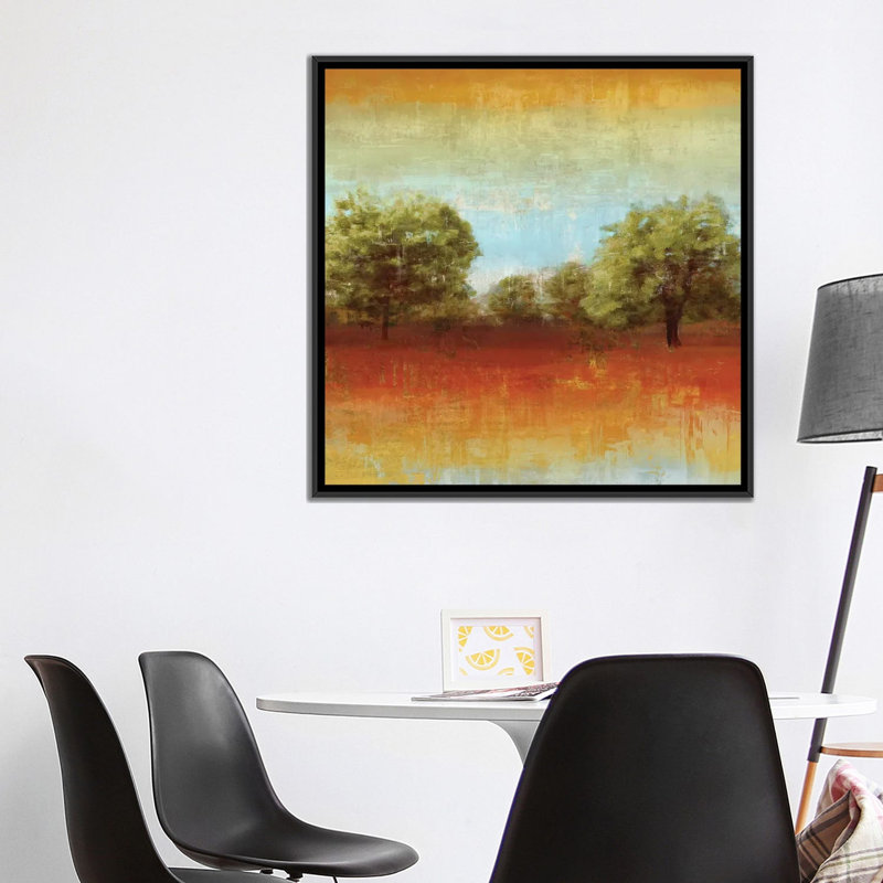 All Aglow II by Tom Reeves - Print on Canvas, 18" H x 18" W x 1.5" D, Black Framed Canvas, No Mat