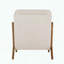 Chaise d'appoint Mid-Century moderne en lin - Coussin 5,7 po