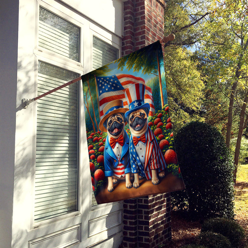 Drapeau «All American House», Carlin bleu / rayures rouges