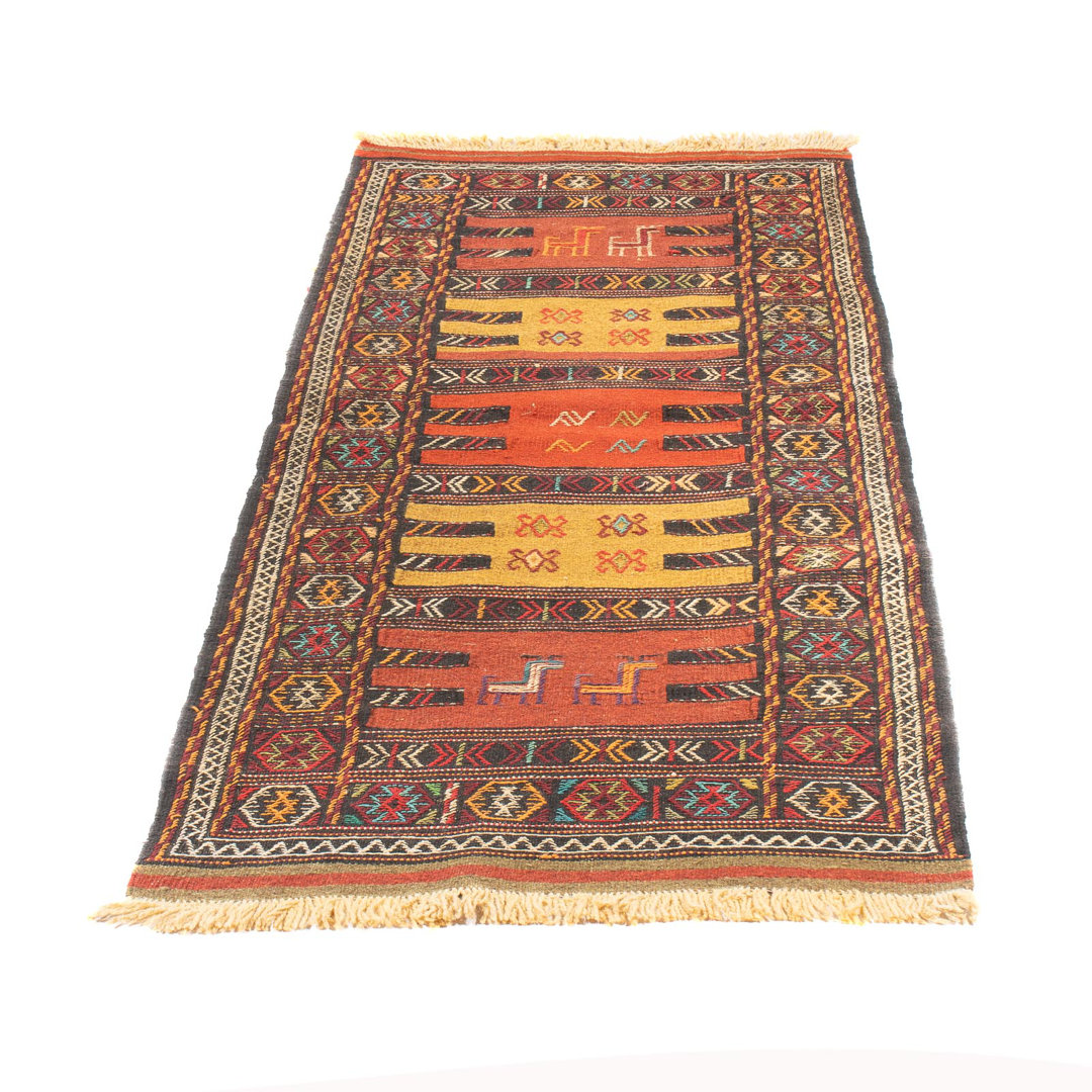 BohoLiving Kelim Teppich - Oriental - 170 x 70 cm - mehrfarbig