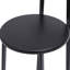 3 tabourets de bar, 27 po, noir et noir, de construction ergonomique pour plusieurs espaces de cuisine, îlots et comptoirs-904917571