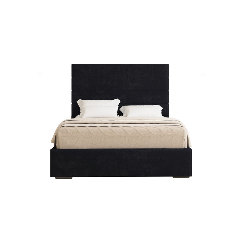 Chanute Upholstered Bed Frame, Black, Super King (6')