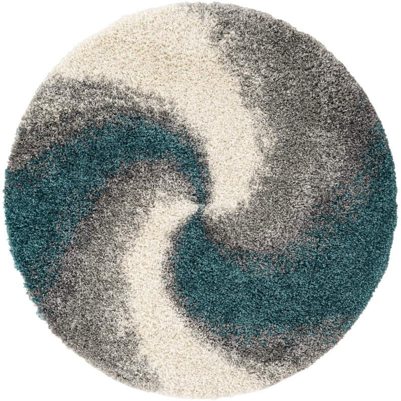 Dalpe Abstract Indoor Rug, Round 5'