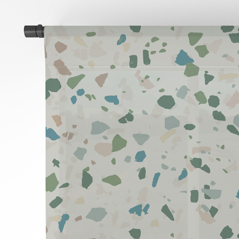 Stahl Holli Zollinger Terrazzo 1pc Sheer Window Curtain Panel