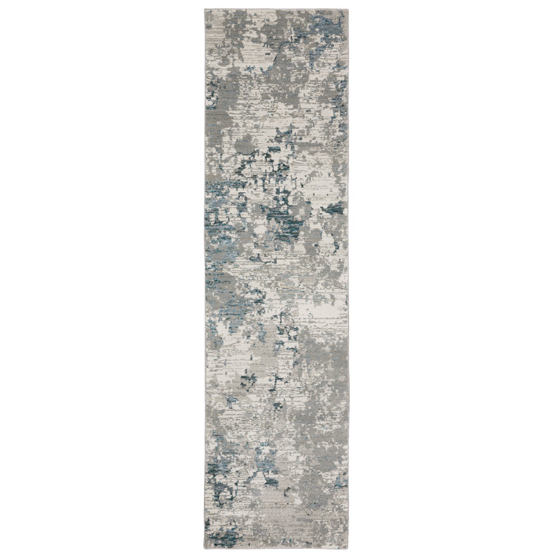 Ronny Abstract Indoor Rug, Runner 2'6" x 12'