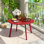 Table basse d'extérieur ronde en acier 27,5 po Cera