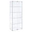 Lisa 23.75 " W Glass Curio Cabinet