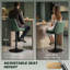 Adjustable Height Counter Stool with Metal Frame-163545970