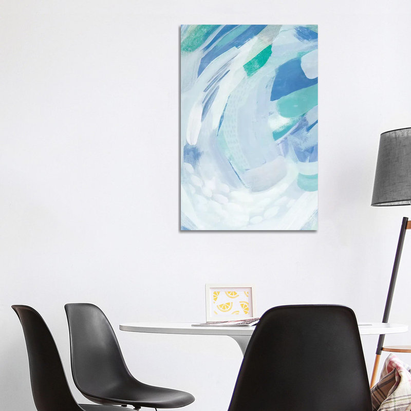 Reproduction d’art « Under The Wave II » par Grace Popp, Pas de tapis, H 40 po x l 26 po x P 1,5 po, Toile tendue