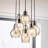 Nickelson 6 - Light Cluster Bell Pendant