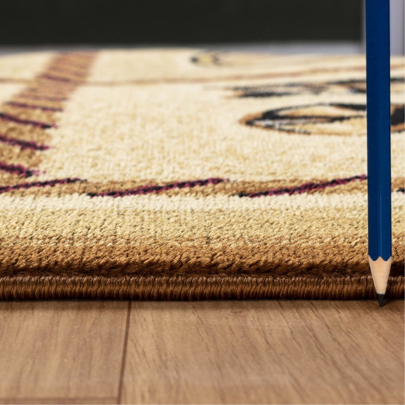 Tapis beige en polypropylène 7 pi 10 po x 10 pi 3 po Tribes Gcyls4010, Rectangle 7 pi 10 po x 10 pi 3 po