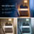 Nightstands 3 Drawer Dresser for Bedroom End Table with Acrylic Board LED Bedside Tables-453044525