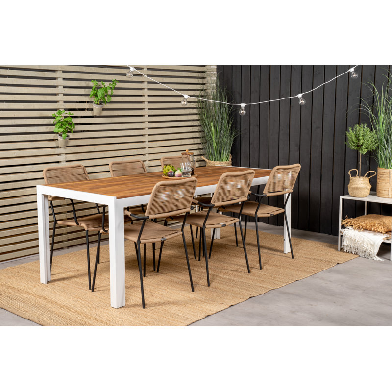 Broyles 6 - Person Dining Set, White