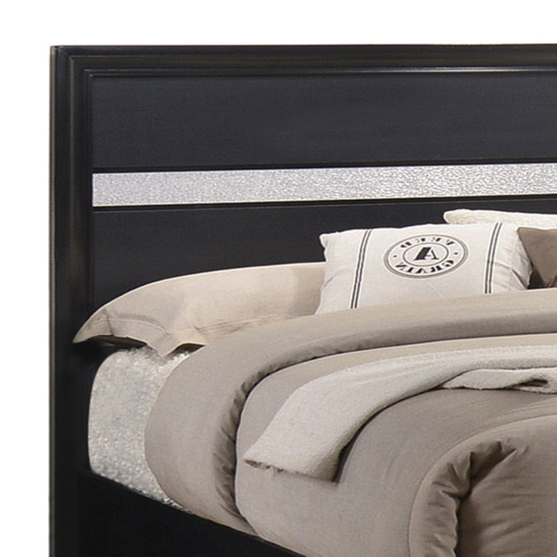 Elessa Storage Bed with 2 Drawer, Queen, Black