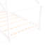 Twin Size House Bed Wood Bed, White-5973042-5973043