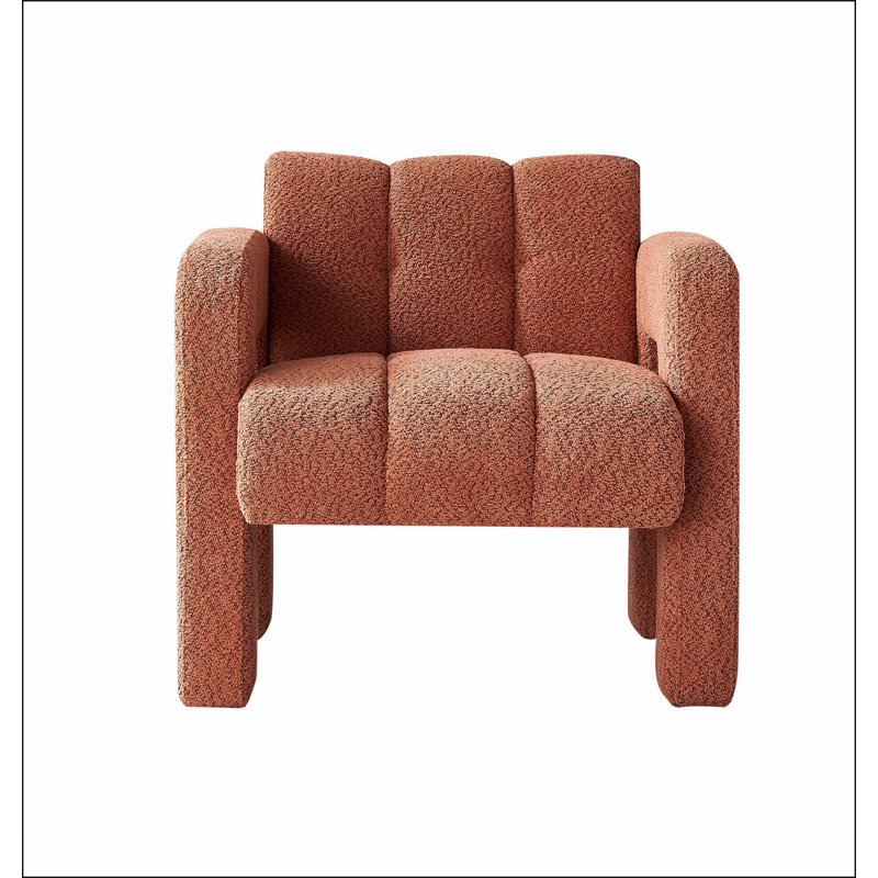 Fauteuil d'appoint rembourré 31,10 po, Orange