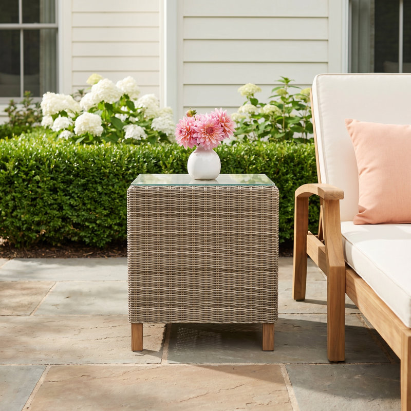 Kells Square Outdoor Side Table , 22'' in. W 22'' in. D