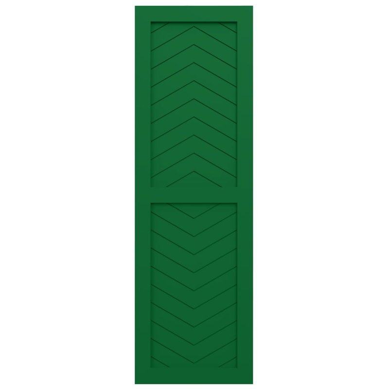 Volets de style moderne à deux panneaux EnduraCore, 12"W, Vert Guignet, 44"H