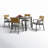 Aiden 6-Person Outdoor Steel Dining Set With Cushion