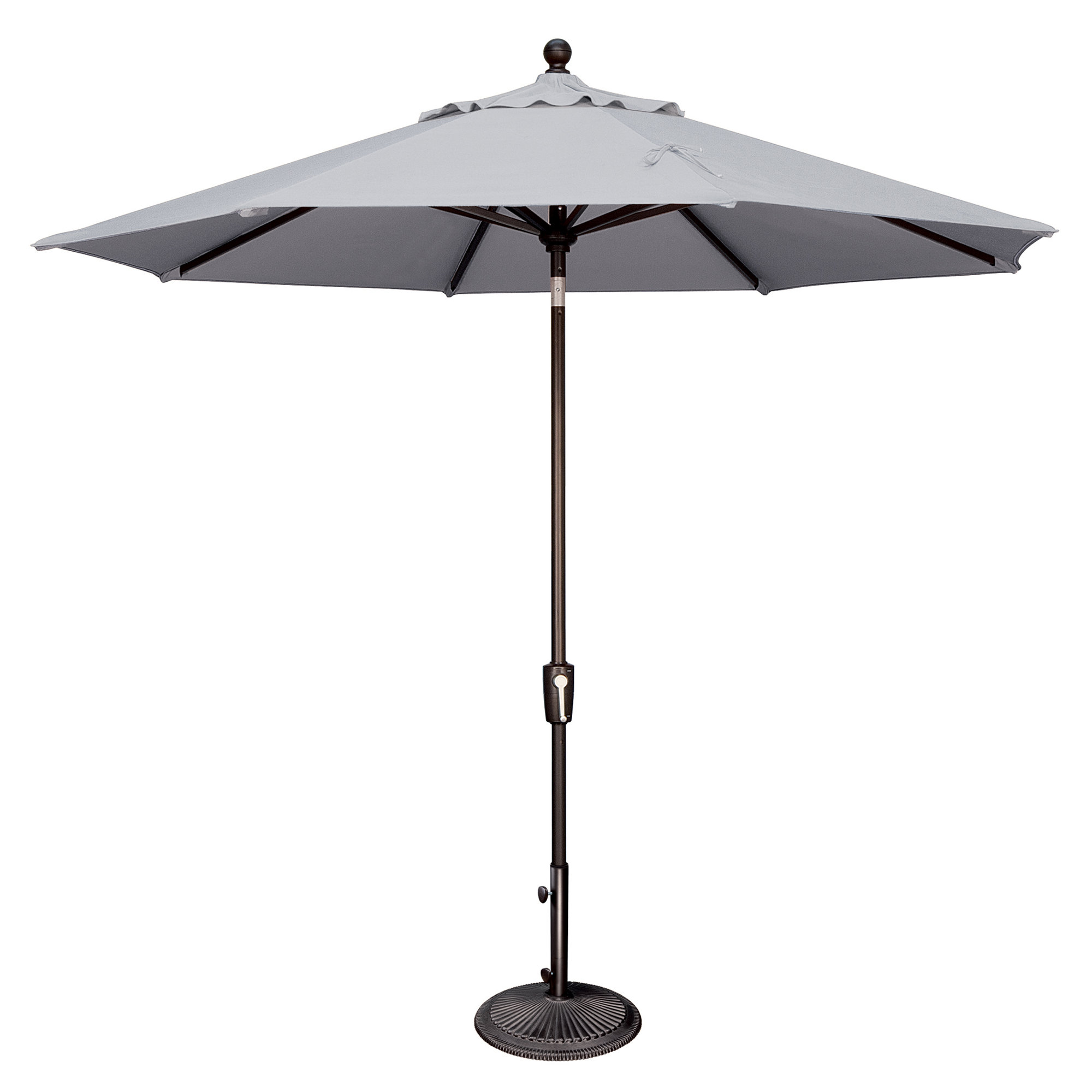 Canela 108'' Market Sunbrella® Umbrella, Black, Granite Sunbrella®
