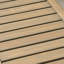 Élégant banc de siège d'extérieur en bois et en fer, gris noir, P 15,9 po x l 54,71 po, H 19,50 po, finition de repos moderne, fer noir