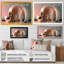 «Futuristic Golden Globe Architecture I», reproduction sur toile-1859054216-1859054219