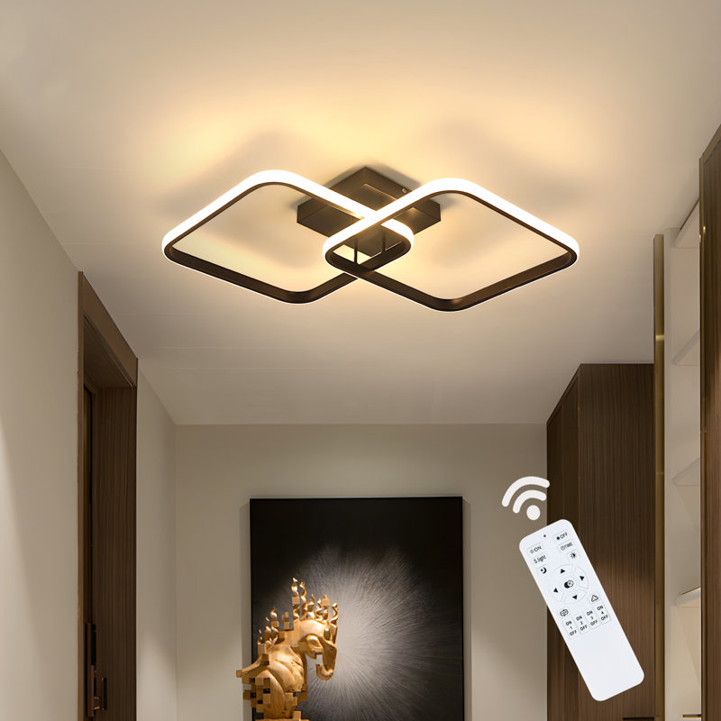 Dual Square 2-Light 69cm LED Ceiling Light