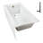 Streamline 66 in. x 32 in. Acrylic Left-Hand Drain Alcove Bathtub in Glossy White With External Drain-101700148