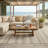 Hayaan Tan/Brown Striped Transitional Indoor/Outdoor Area Rug-206865139