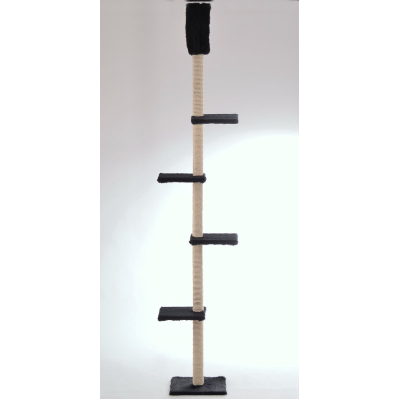 260cm H Cat Tree, Black