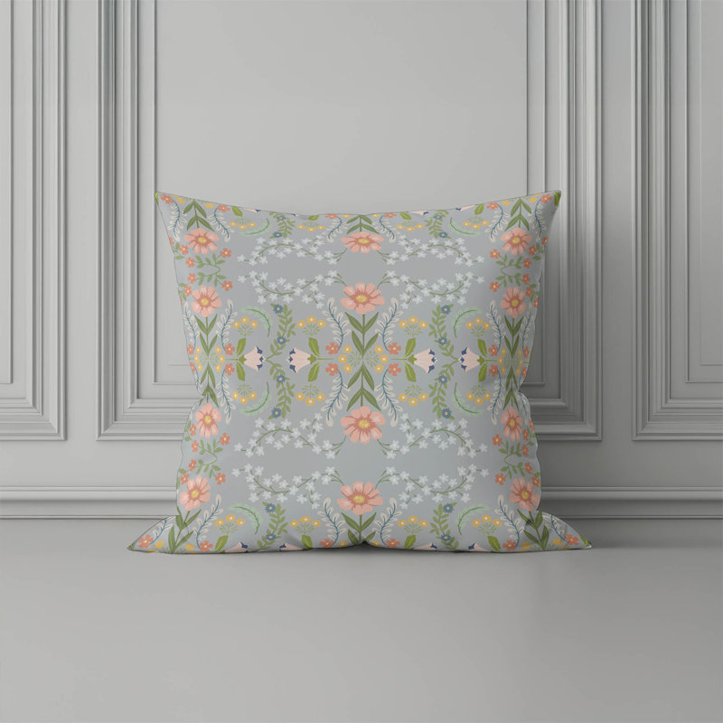 Cecelia Indoor Throw Pillow, Slate/Gray
