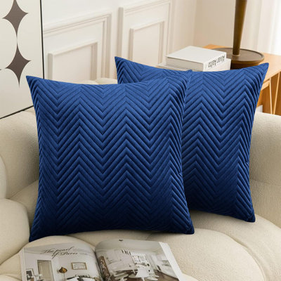 Chevron Square Throw Cushion Pad